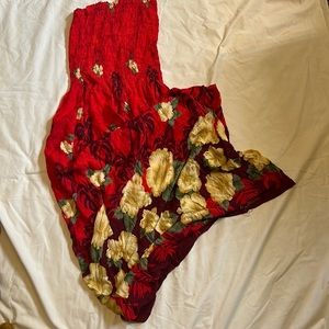 Floral beach cover up dress